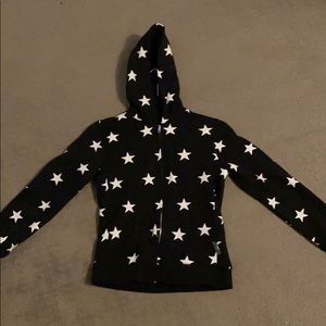 Star zip up hoodie
